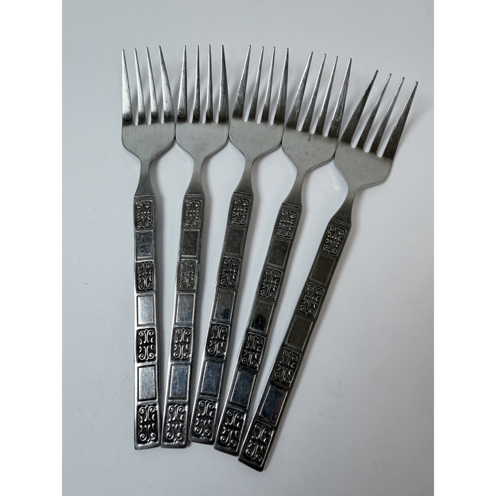 Reed & Barton Rebacraft Stainless Japan RDS41 Pattern 5 Salad Forks